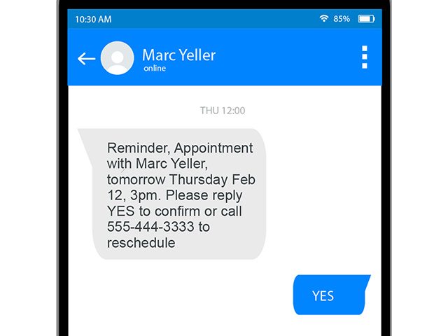 sms appointment reminder