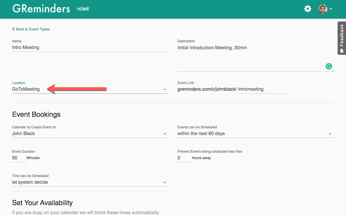 GoToMeeting Meeting Scheduler SMS / Text Reminders for Google