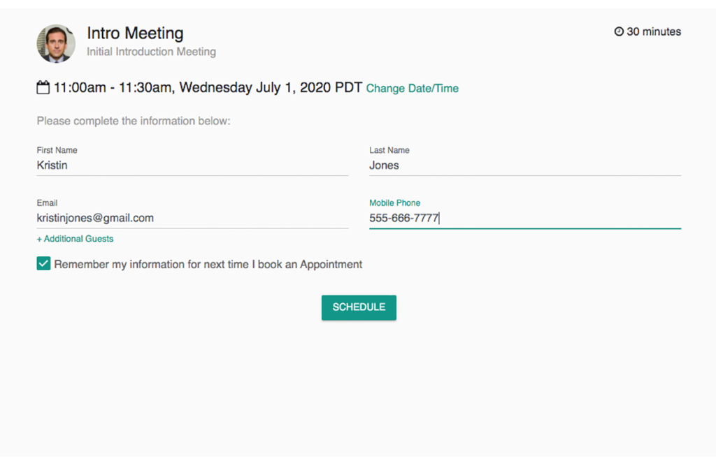 Schedule Intro Meeting