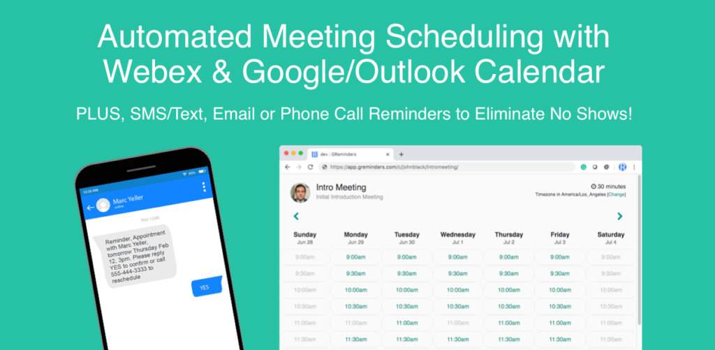 Scheduling for Webex