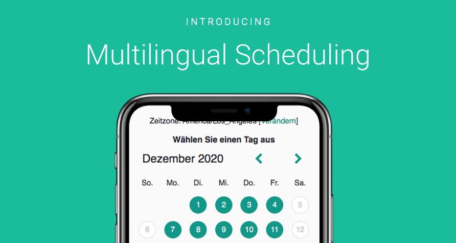 German Spanish French Scheduling Pages