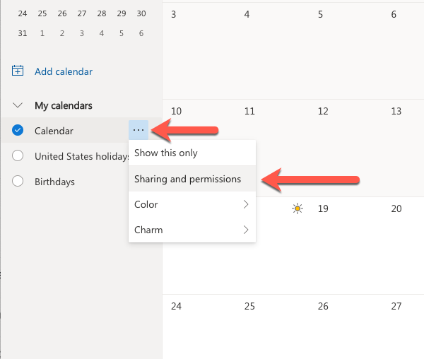 outlook shared calendar not showing up after accepting