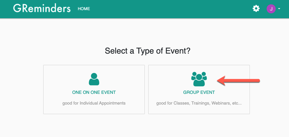 Choose Group Event