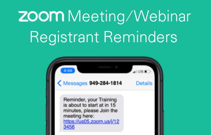 Sending SMS Reminders to Zoom Event Registrants