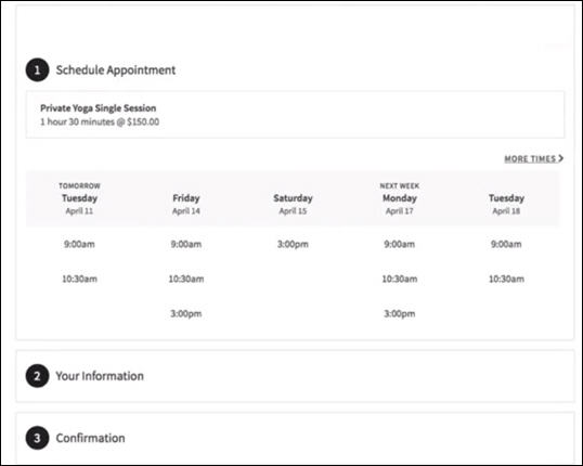 Acuity Scheduling Calendar