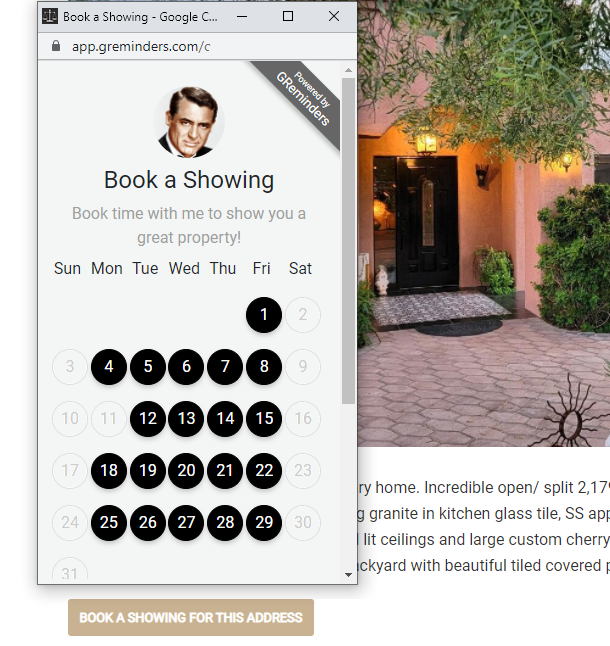 Pop-up Calendar