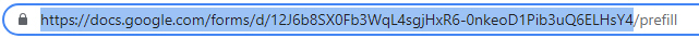 Google Form Url