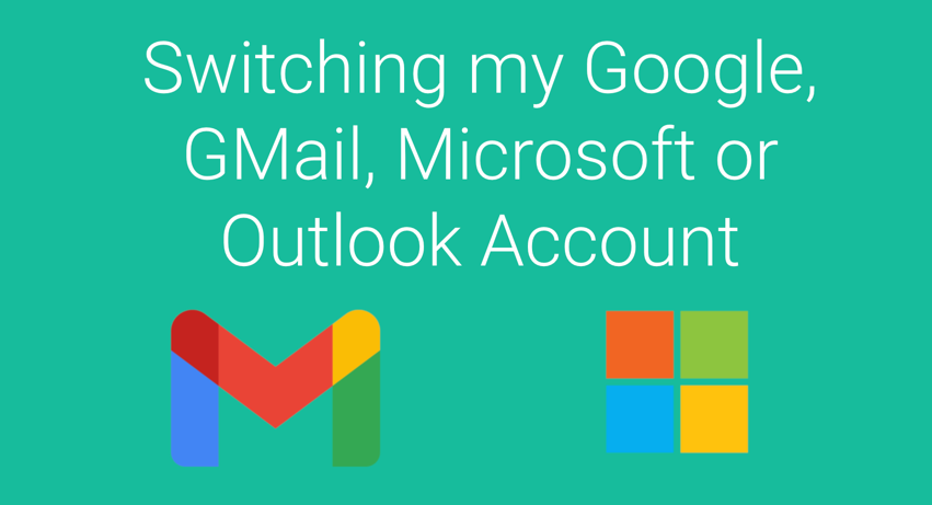 switching google or microsoft account sms text reminders