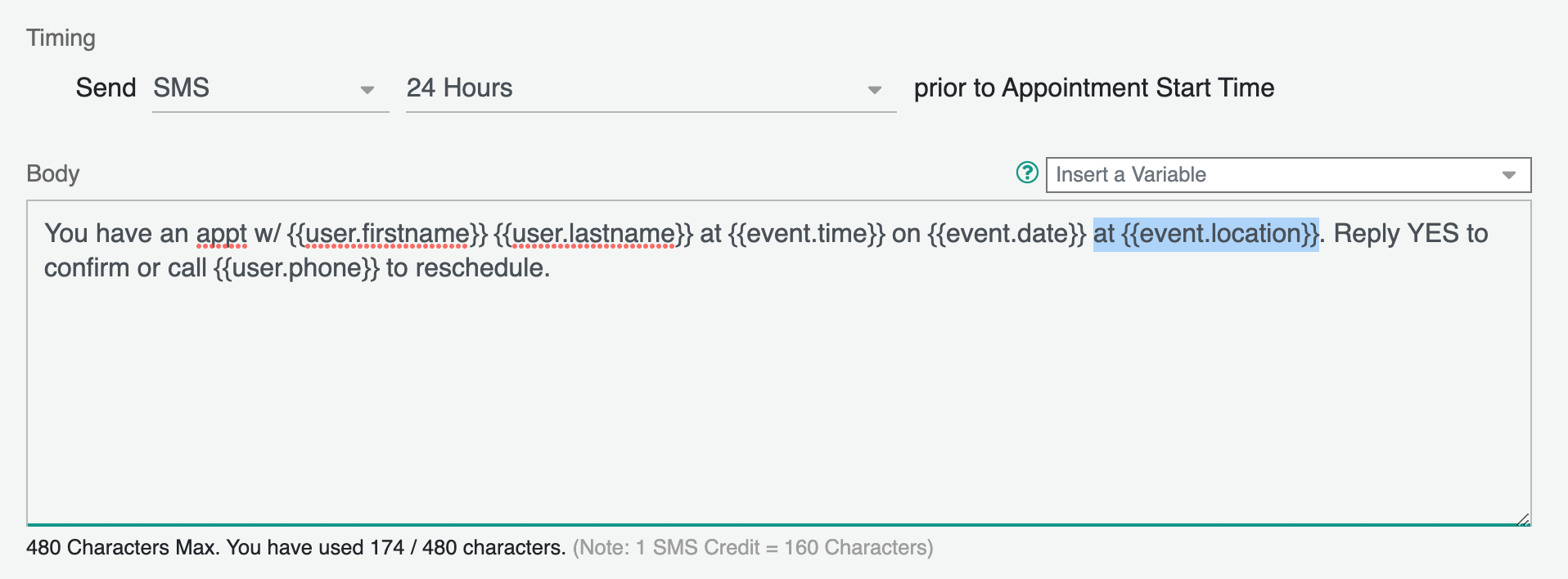 Using the Location Field SMS / Text Reminders for Google Calendar