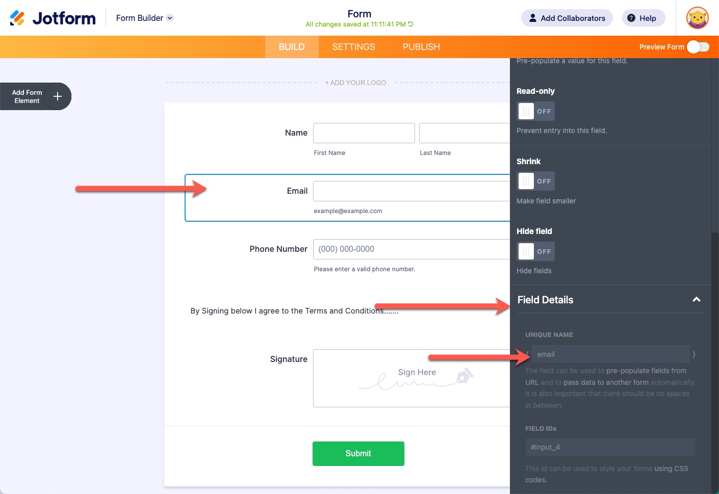 Jotform with GReminders SMS / Text Reminders for Google Calendar