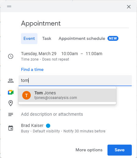 Schedule Appointment Manually