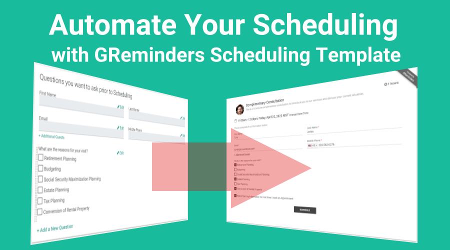 Appointment Schedule Template for Online Scheduling