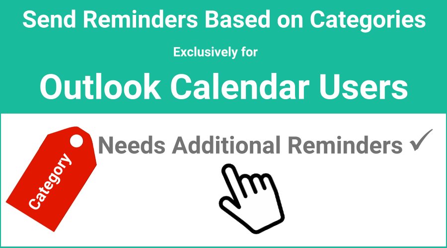 Send Outlook Reminders based on Category