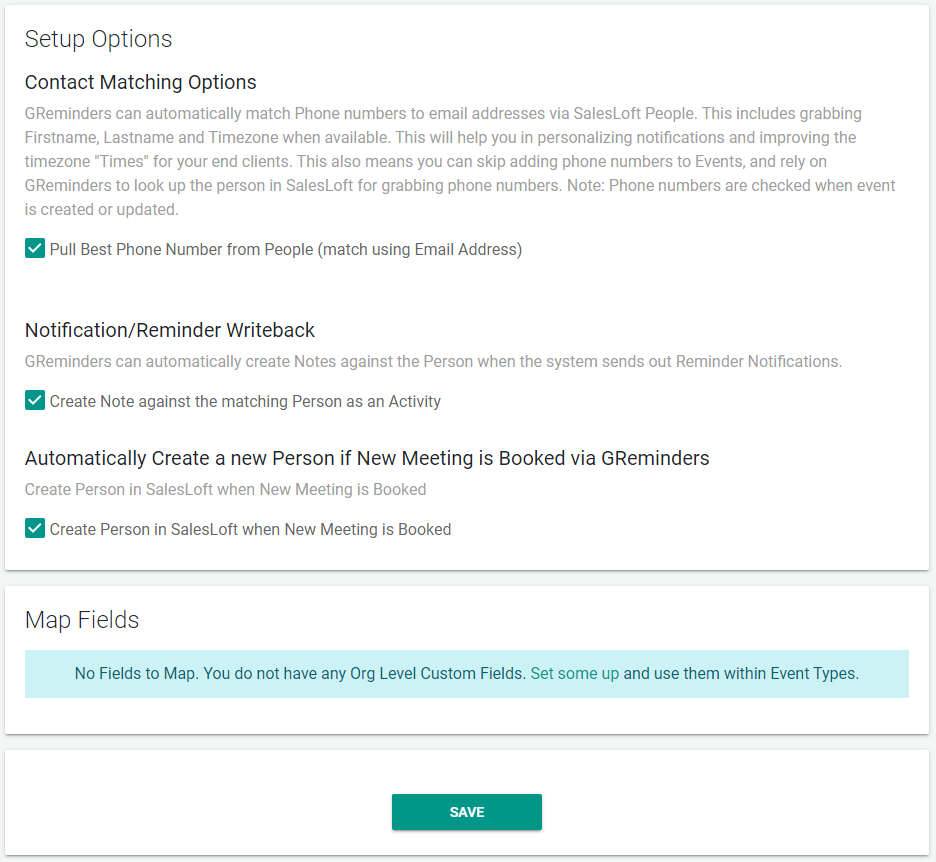 Salesloft Integration Options
