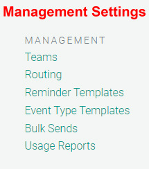 Management Level Setup