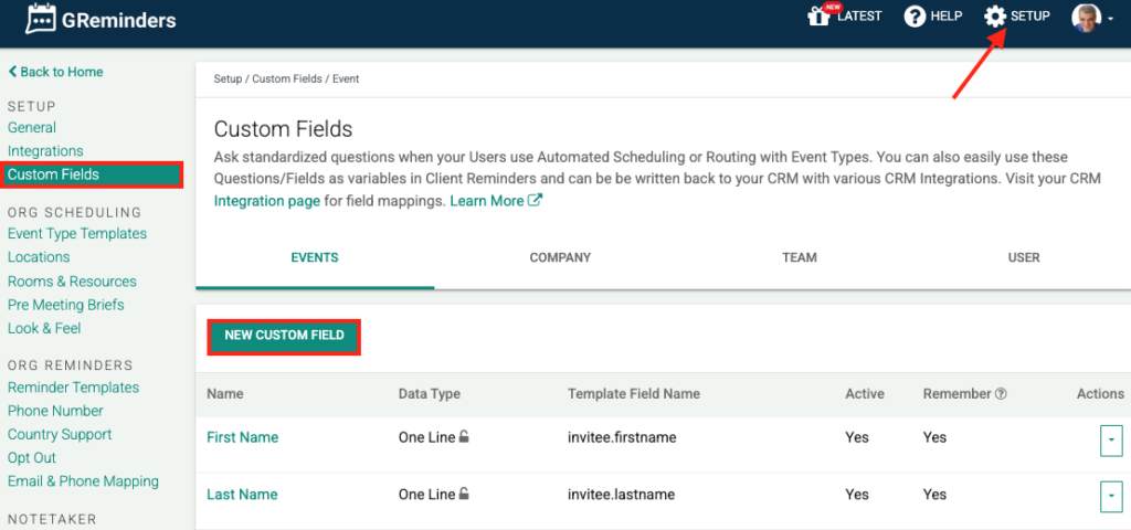 Custom Fields