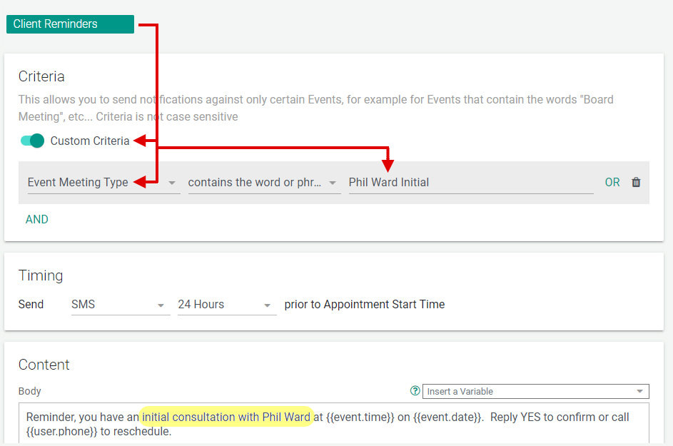 Custom Criteria and Types