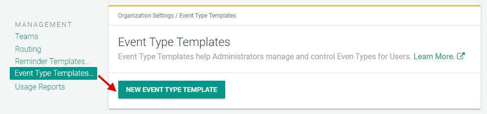 Access Event Type Templates
