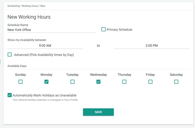Multiple Working Hours and Schedules SMS / Text Reminders for Google Calendar, Outlook and