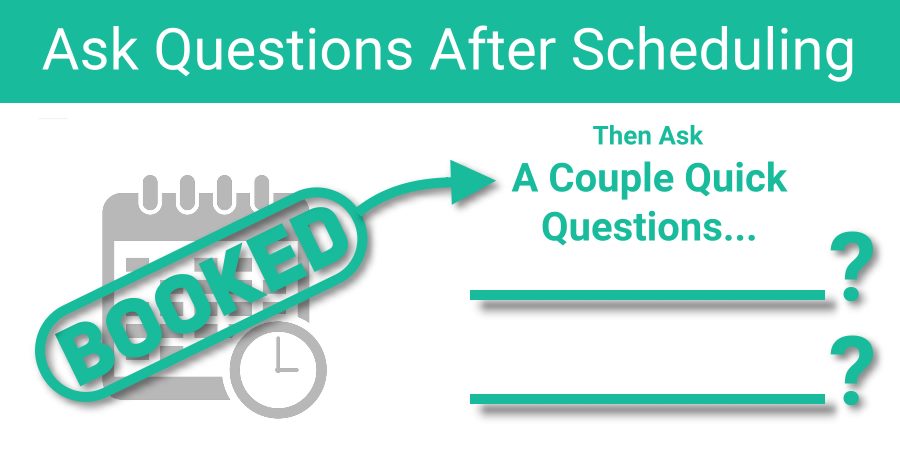 Post Schedule Questions for Online Scheduling