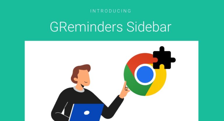 GReminders Sidebar - Chrome Extension