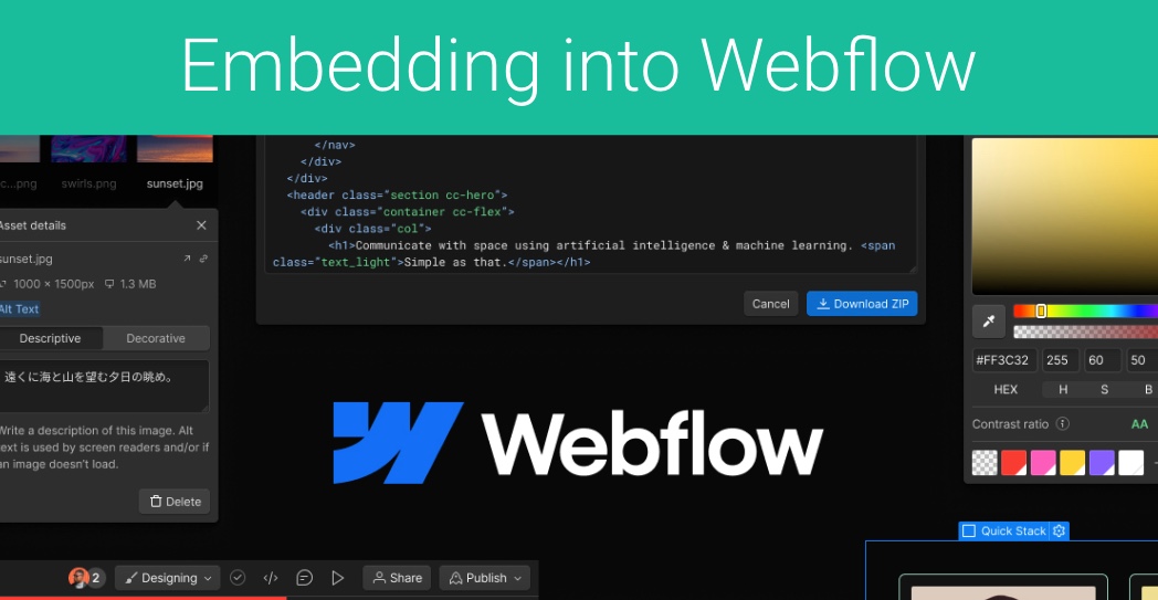 Embedding Scheduling Pages into Webflow