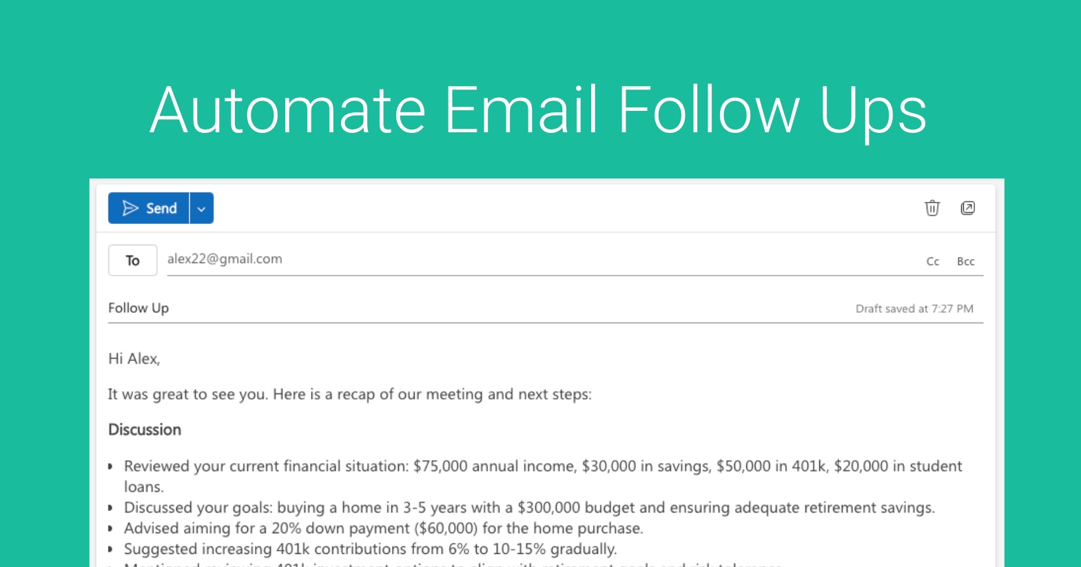 Automate Email Follow Ups with AI
