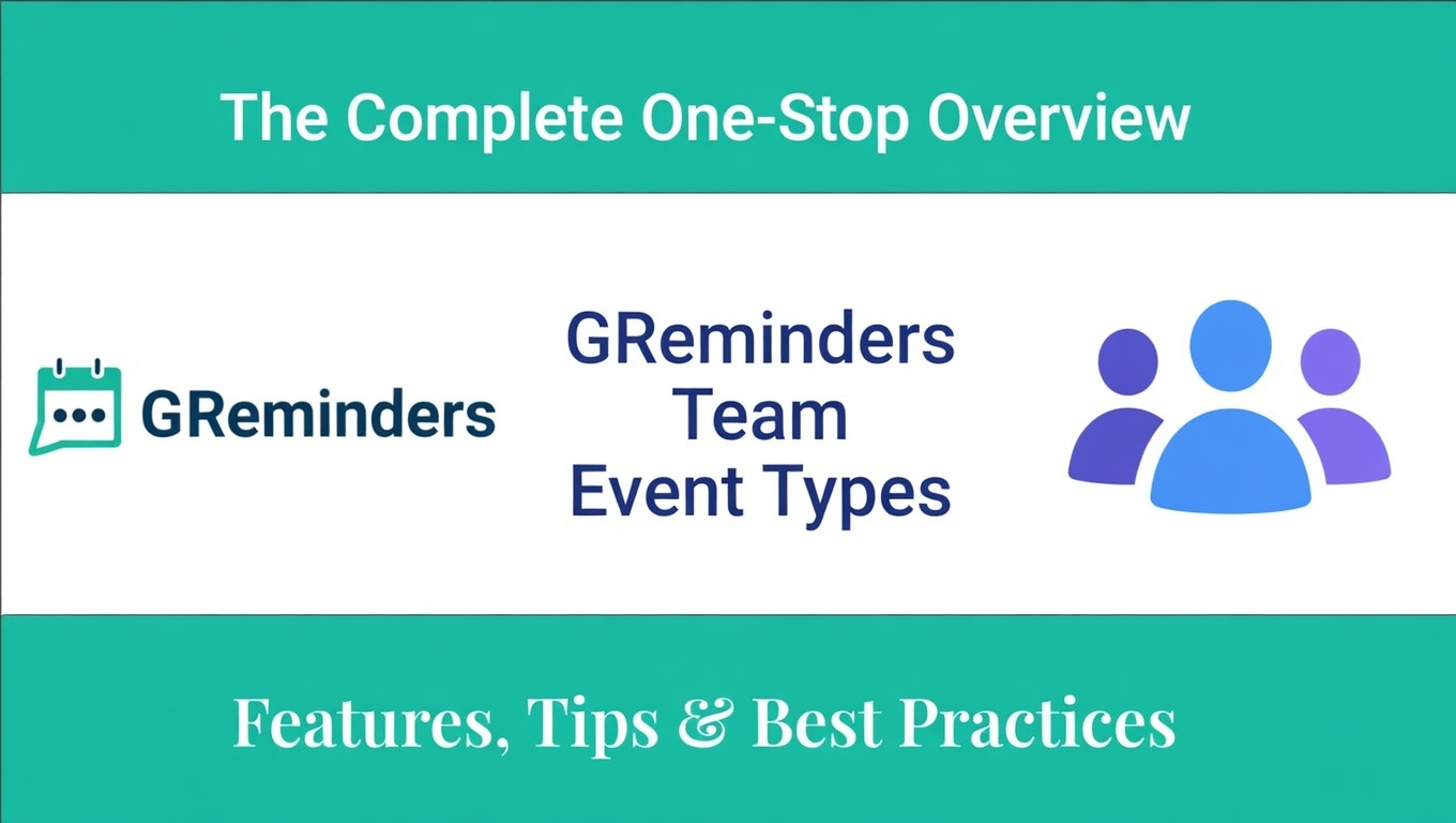 GReminders Team Event Types