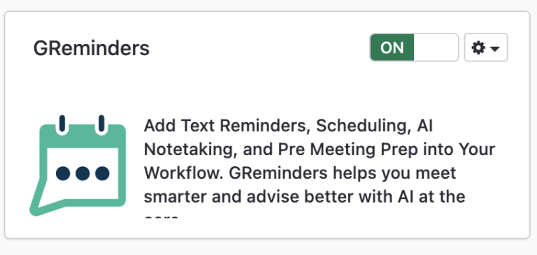 GReminders Inside Redtail CRM Setup Guide - End to End Meeting ...