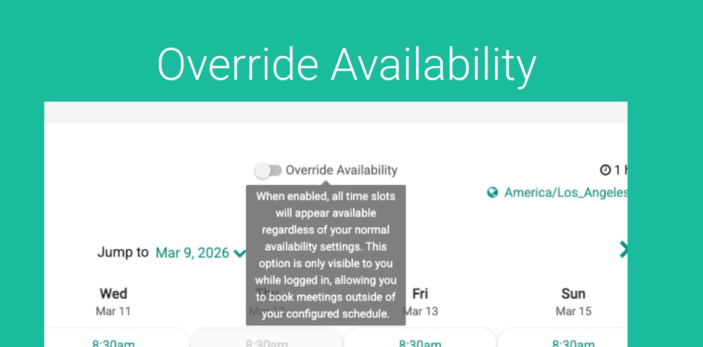 Override Availability