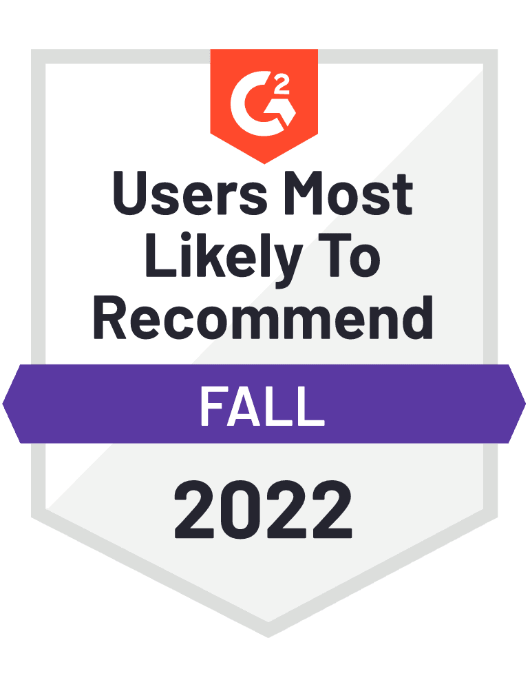 G2 - User Recommended - Fall 2022