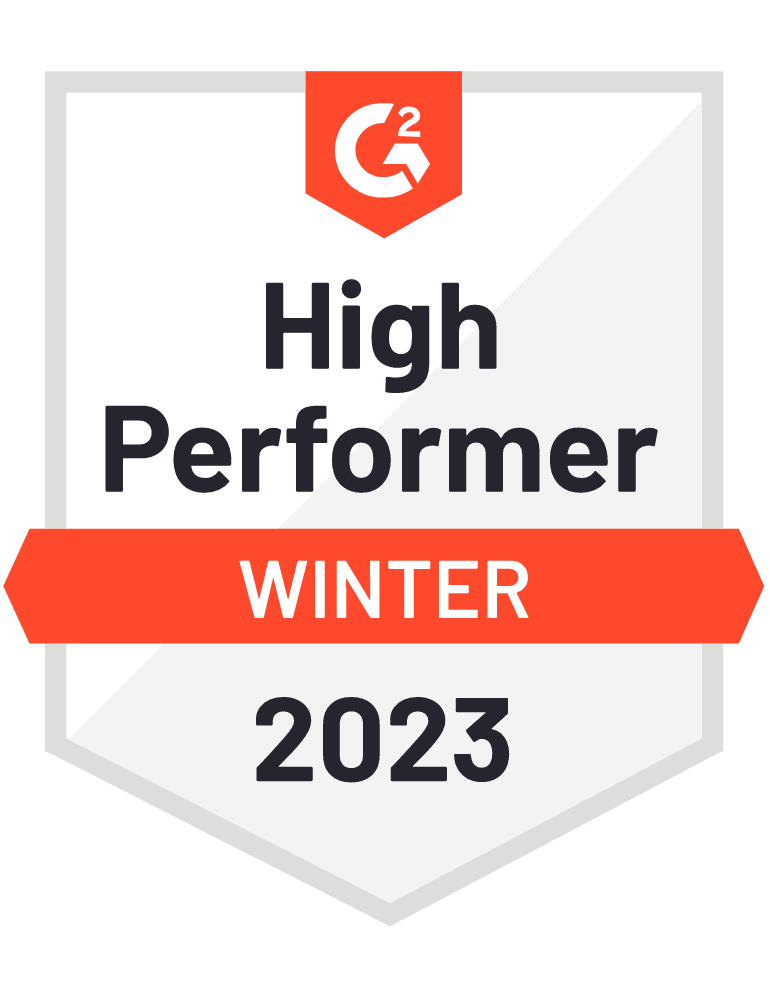 G2 - High Performer - Winter 2023